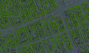 Gps drift map overlay visual - ALTA SURVEY Mississippi Drone surveyor illustration showing a map overlay shift that represents GPS drift during noisy GNSS conditions